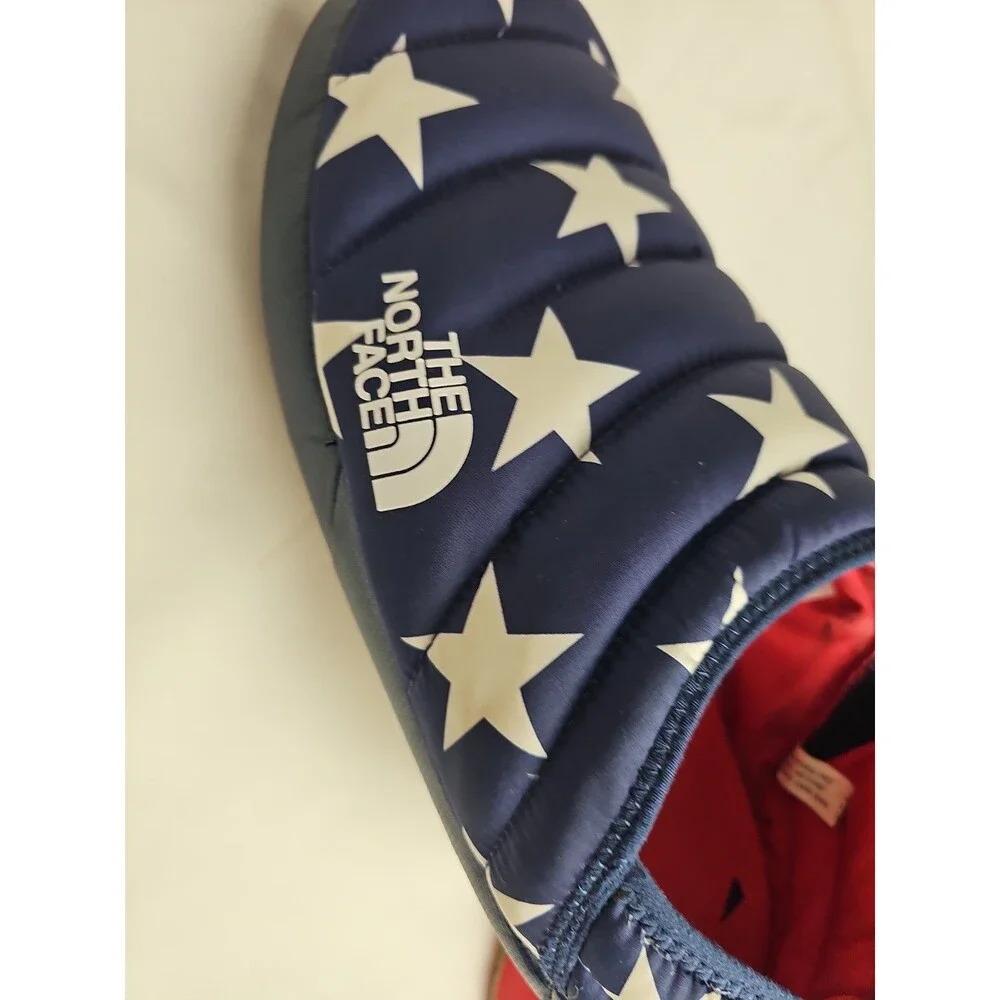 North Face Mens Slippers Size 12 ThermoBall Traction Mule V USA Flag Stars